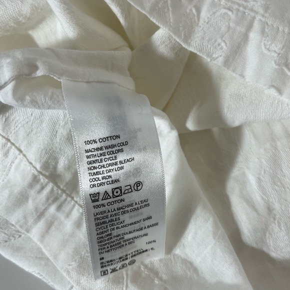 TOMMY Bahama Womens Size Small Summer style Top White 100% Cotton - Picture 6 of 8